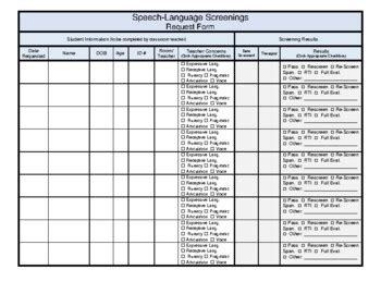 Image result for Language Sample Form