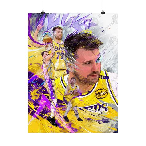 Luka Doncic Lakers 36x24 Poster | Pristine Auction