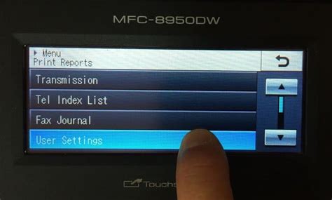 Image result for MFC-9340CDW Printer Network Menu