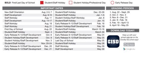 Crowley High School - School District Instructional Calendar - Crowley ...