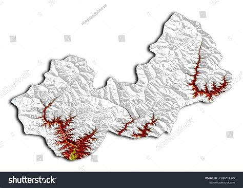 Nuristan Afghanistan Map Shaded Relief Map Stock Illustration 2188294325 | Shutterstock