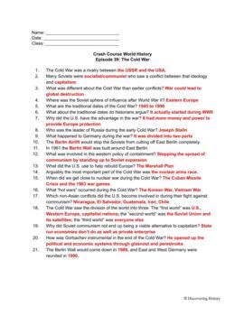 Image result for Crash Course Cold War