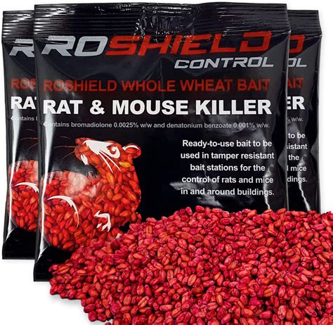 ROSHIELD 600g Rat & Mouse Rodent Poison Killer Control & Treatment Kit ...