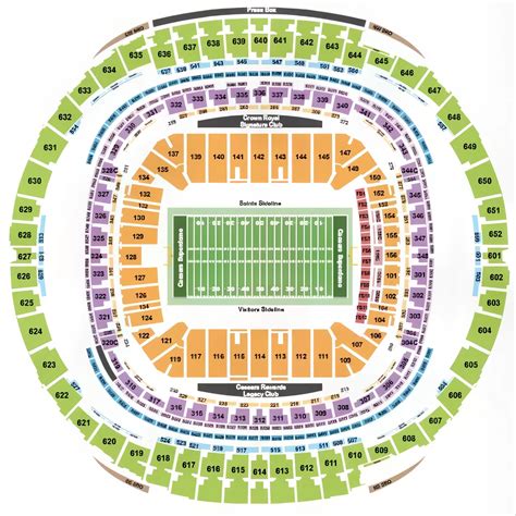 Caesars Superdome Seat Reviews: New Orleans Saints & concerts