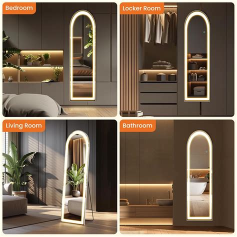 Arch Full Length Mirror with LED Lights – Alfa Design
