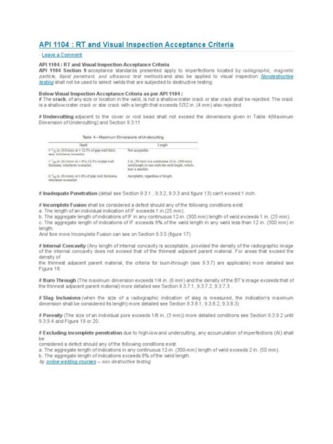 Image result for API 1104 Multiple Qualification