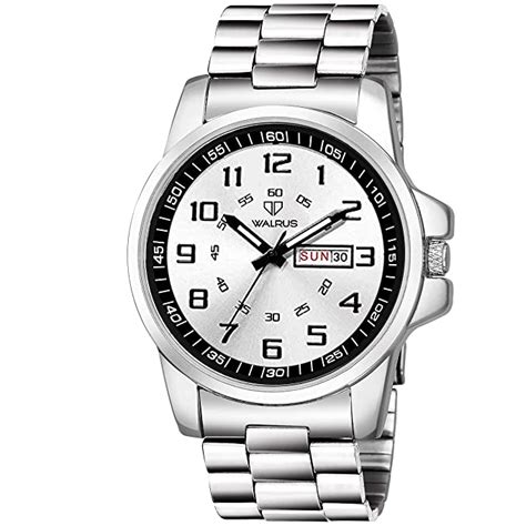 Buy Walrus? Men Watch with Day & Date Display with Push Button Lock ...