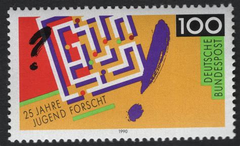 SCG9300 - Germany 1990 – 25th Anniversary of “Jugend forscht” – 100 Pf ...