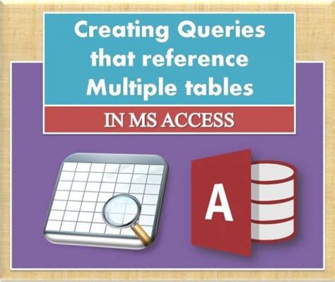 Image result for Access Multi Table Queries