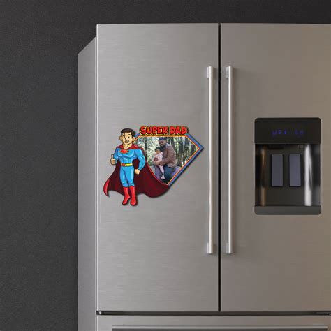 Super Dad Personalized Fridge Magnet – Bhai Please India
