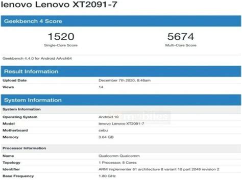 Lenovo K12 Pro Specs on Geekbench: Leaked | Cashify Blog
