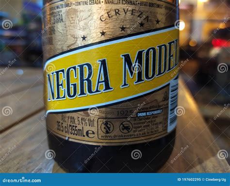 Modelo Negra beer editorial image. Image of beer, alcoholism - 197602295