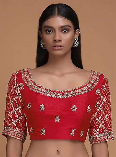 आरी वर्क किए हुए ब्लाउज़ डिज़ाइन का सुंदर कलेक्शन - DusBus