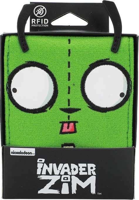 Invader Zim Gir Character Face Bifold Wallet at Amazon Men’s Clothing store