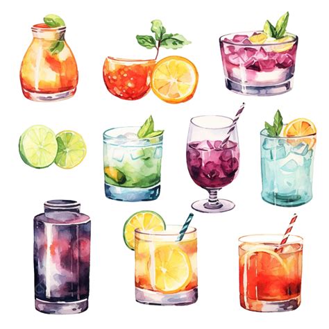 Watercolor Alcohol Clip Art, Watercolor, Alcohol, Drink PNG Transparent ...