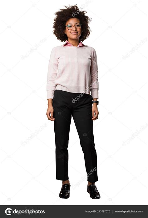 Black Woman Standing Full Body — Stock Photo © AsierRomeroCarballo ...