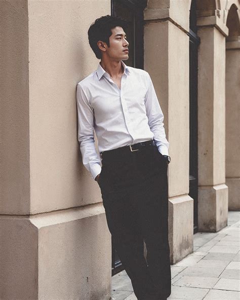 White Shirt with Black Trousers Modern Office Wear | Hockerty