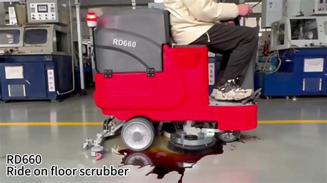 Industrial Floor Washer 550w Traction Motor Power Ride On Electric ...