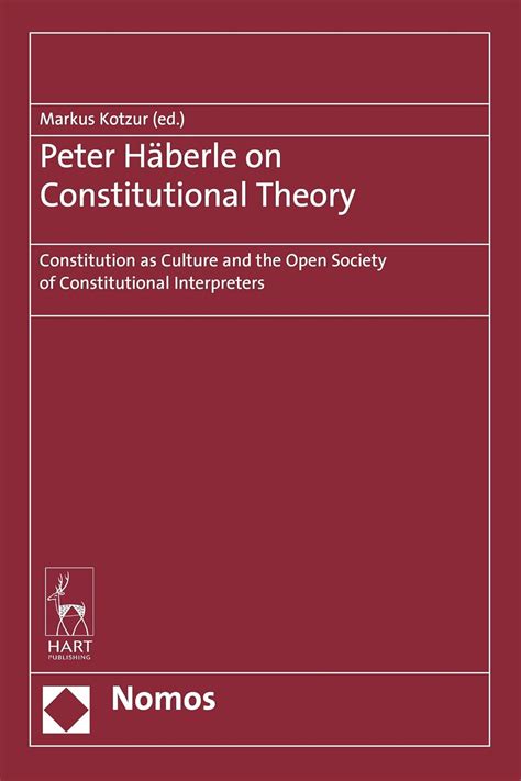 Buy Peter Häberle on Constitutional Theory: Constitution as Culture and ...