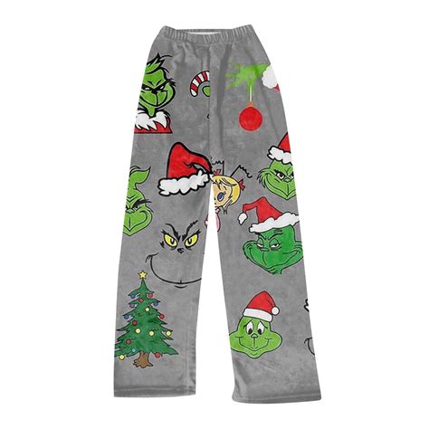 Winter Clearance Grinch Pajama Pants Christmas decorations Holiday ...