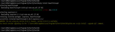 Image result for BeautifulSoup Python Install