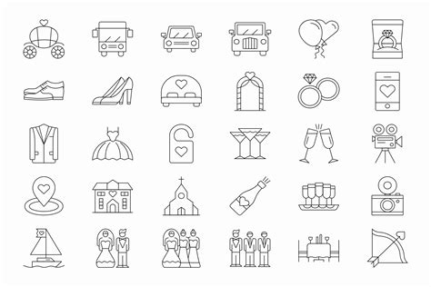 Wedding - Icons Pack – MasterBundles