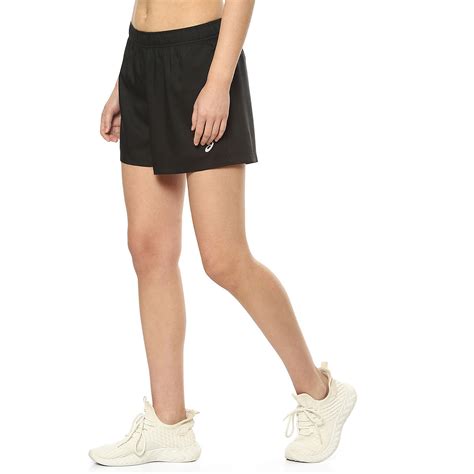 Buy ASICS 2-N-1 Black Womens Shorts Online