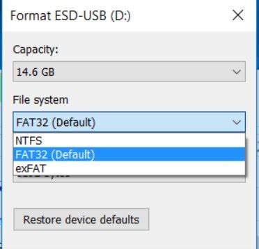 الفرق بين FAT 32 و NTFS و exFAT 32