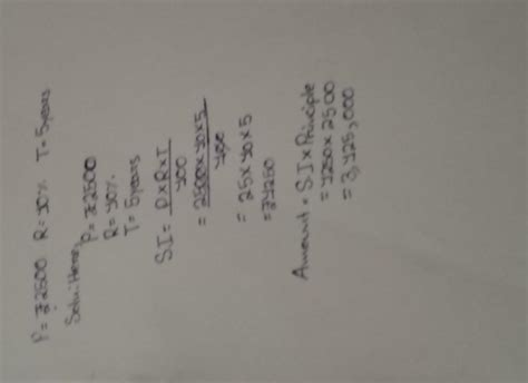 P = ₹2500 R =10% T=5 years - Brainly.in