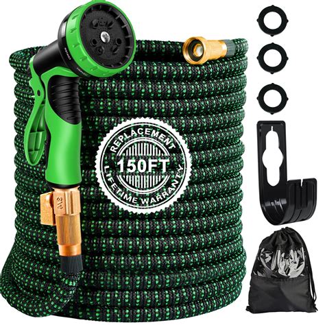 Cycodo Expandable Garden Hose 150FT, Lightweight Leakproof Hose with 10 ...