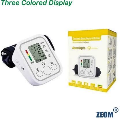 Zeom Electronic BP Monitor, Upper Arm Cuff, LCD Display WHO-Indicator ...