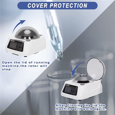 Buy LACHOI Mini Lab Centrifuge Machine 1000-10000RPM Adjustable Time ...