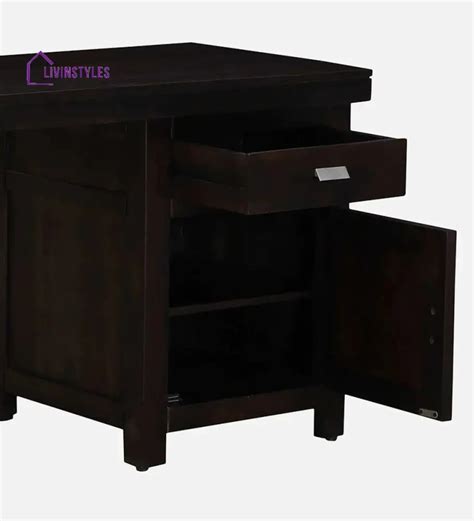 Oriel Sheesham Wood Writing Table In Warm Chestnut Finish, – LivIn Styles