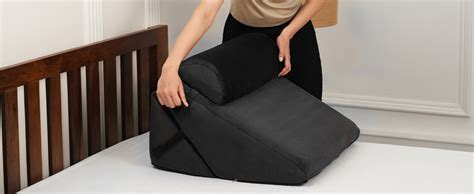 Amazon Basics Adjustable Wedge Pillow with Memory Foam & Head Rest ...