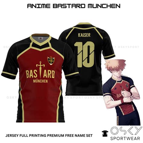 Jual JERSEY BASTARD MUNCHEN MANGA FUTSAL & FOOTBALL ANIME COSPLAY BLUE ...