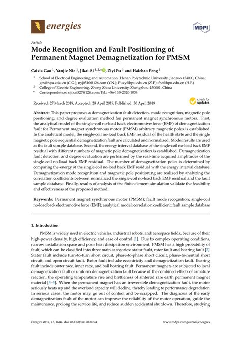 Image result for Demagnetization Pmsm