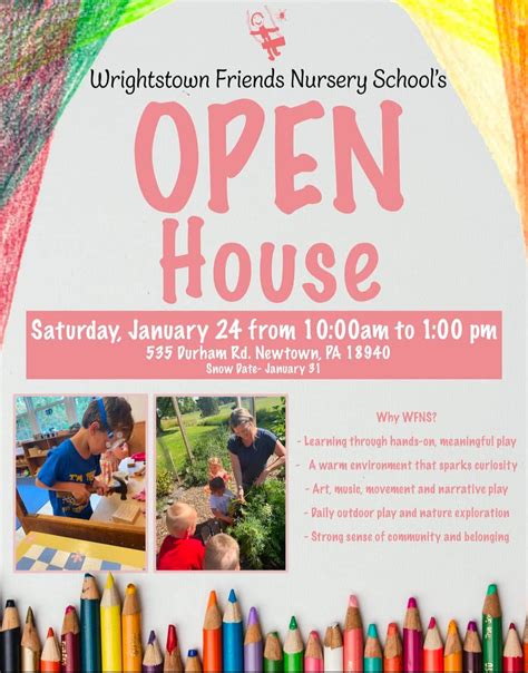 Jan 24 | Wrightstown Friends Nursery School Open House | Newtown, PA Patch