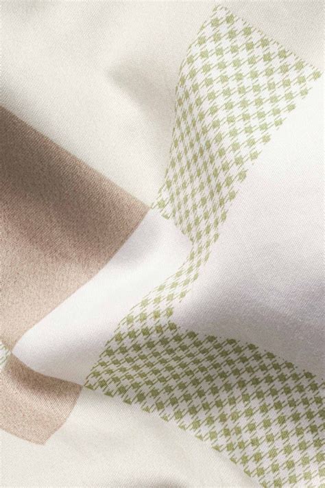 Merino Beige with Bronco Brown and Pavlova Green Formal/Casual Prints ...