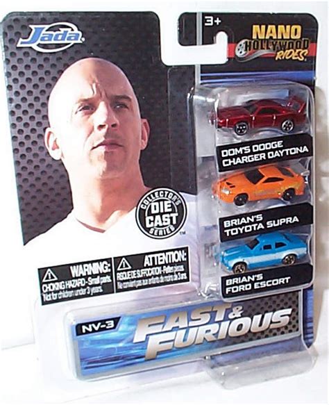 Buy jada fast and furious nano hollywood rides 3 car set doms dodge ...