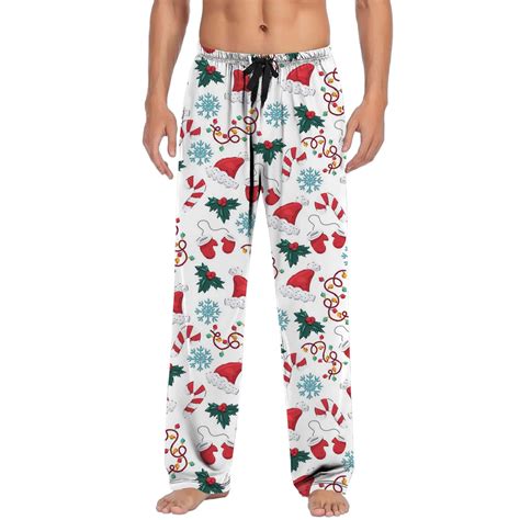ASFGIMUJ Mens Christmas Pajama Pants Sleepwear Lounge Pajama Bottoms ...