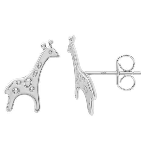 Graceful Giraffes Earrings in 92.5 Sterling Silver for Women – HighSpark