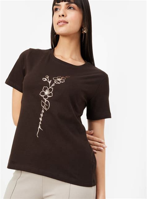 Buy Women Printed T-shirt Online at just Rs. 299.0 - 1000015400642 ...