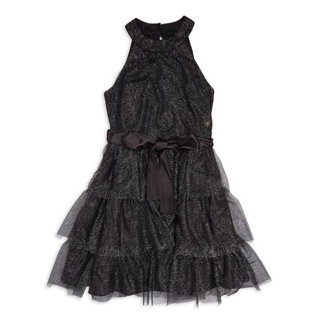 Girls Black Fit & Flare Dress (3125281) | LTD Kids
