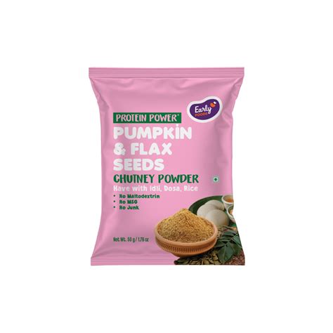 Pumpkin Powder & Flax Seeds Chutney Powder | Early Foods – Early Foods ...