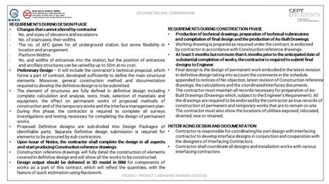 Project - Delhi Metro Rail Corporation | CEPT - Portfolio