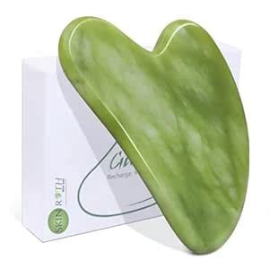 SKINROTH Authentic Jade Gua Sha | Facial Massager for Glowing Skin ...