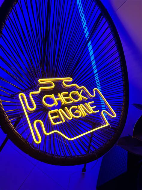 Image result for Neon Check Engine Light