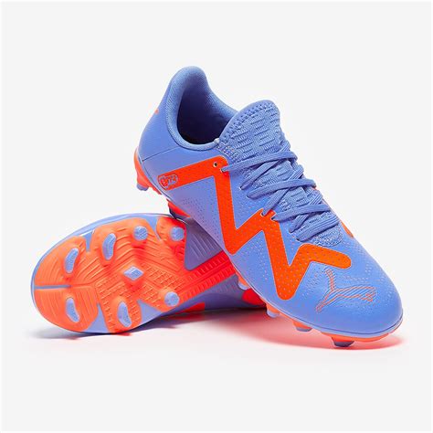 Puma Kids Future Play FG/AG - Blue Glimmer/Puma White/Puma Ultra Orange ...