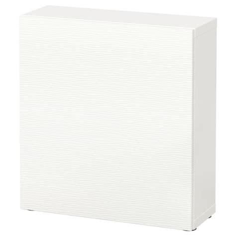 BESTÅ shelf unit with door, white/Laxviken white, 60x22x64 cm (235/8x85 ...