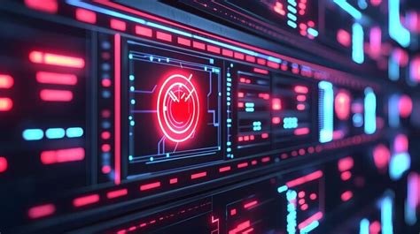 Futuristic technology interface server room | Premium AI-generated image